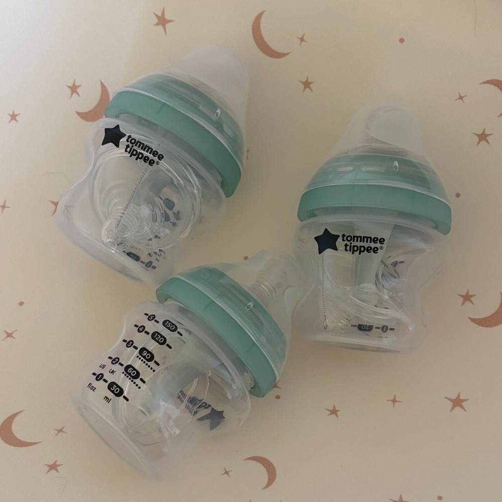 3 brand new tommee tippee bottles - anti colic